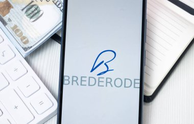 New York, ABD - 30 Haziran 2024: Brederode Logosu Telefon Ekranında, Şirket Simgesi.