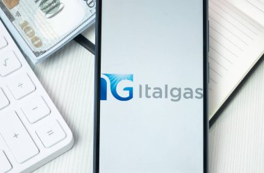 New York, ABD - 30 Haziran 2024: İtalyan Logosu Telefon Ekranında, Şirket Simgesi.