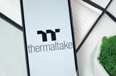 New York, ABD - 30 Haziran 2024: Thermaltake Logo veya Telefon Ekranında Simge.