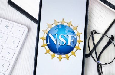 New York, ABD - 30 Haziran 2024: Ulusal Bilim Vakfı NSF Logosu veya Telefon Ekranında Simge.