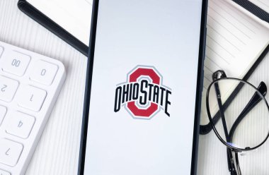 New York, ABD - 30 Haziran 2024: Ohio Eyalet Logosu veya Telefon Ekranında Simge.