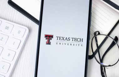 New York, ABD - 30 Haziran 2024: Texas Tech Üniversitesi Logosu veya Telefon Ekranında Simgesi.