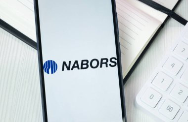 New York, ABD - 30 Haziran 2024: Nabors Logosu veya Telefon Ekranında Simgesi.