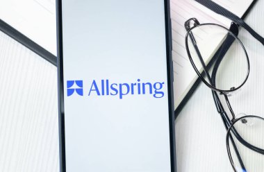 New York, ABD - 30 Haziran 2024: Allspring Logo veya Telefon Ekranında Simge.