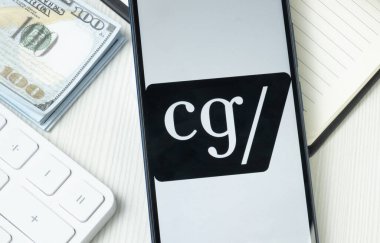 New York, ABD - 21 Haziran 2024: Telefon Ekranında Canaccord Genuity Group Logosu, Şirket Simgesi.