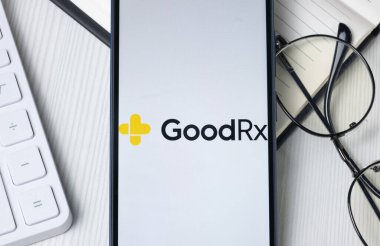 New York, ABD - 21 Haziran 2024: Telefon Ekranında GoodRx Logosu, Şirket Simgesi.