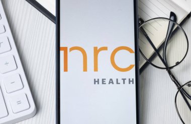 New York, ABD - 21 Haziran 2024: Telefon Ekranında NRC Sağlık Logosu, Şirket Simgesi.