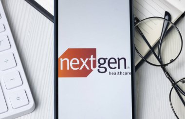 New York, ABD - 21 Haziran 2024: NextGen Sağlık Logosu Telefon Ekranı, Şirket Simgesi.