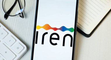 New York, ABD - 21 Haziran 2024: Telefon Ekranında Iren Logosu, Şirket Simgesi.