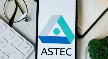 New York, USA - 11 June 2024: Astec Lifesciences Logo on Phone Screen, Company Icon. clipart