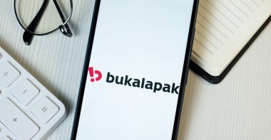 New York, ABD - 21 Haziran 2024: Bukalapak Logosu Telefon Ekranı, Bukalapak.com Şirketi Simgesi,