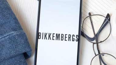 New York, ABD - 21 Haziran 2024: Telefon Ekranında Bikkembergs Logosu, Şirket Simgesi.