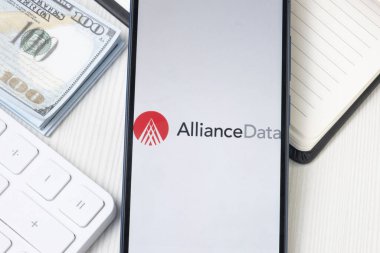 New York, ABD - 21 Haziran 2024: Alliance Veri Logosu Telefon Ekranında, Şirket Simgesi.