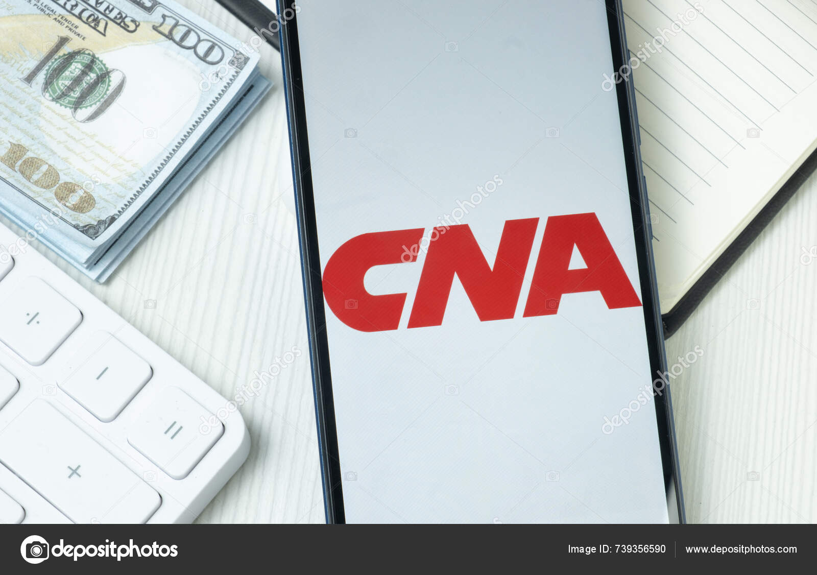 New York Usa June 2024 Cna Financial Logo Phone Screen — Stock