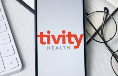 New York, ABD - 21 Haziran 2024: Tivity Sağlık Logosu Telefon Ekranı, Şirket Simgesi.
