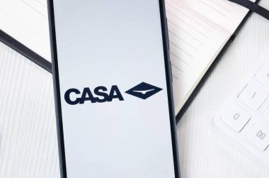 New York, ABD - 30 Haziran 2024: CASA logosu veya Telefon Ekranında Simge.