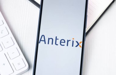 New York, ABD - 1 Ağustos 2024: Anterix Logosu Telefon Ekranında, Şirket Simgesi Ekranda.