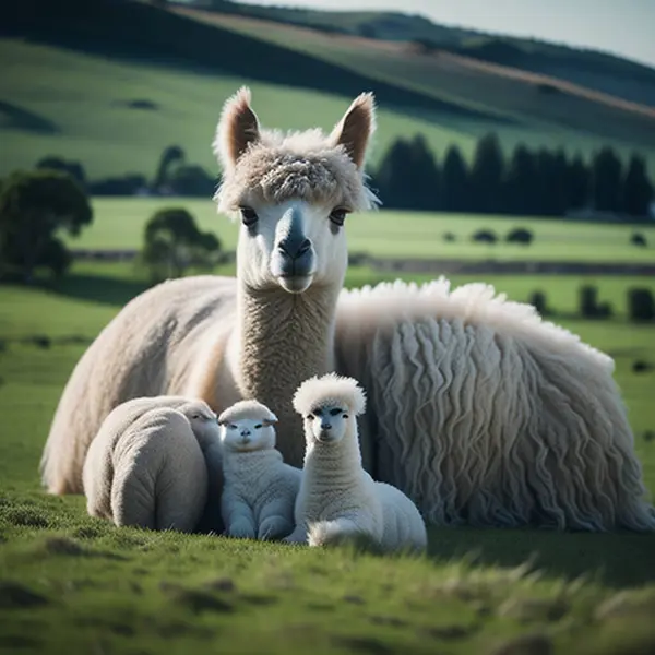 Funny Alpaca photography, generative ai