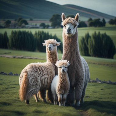 Şirin Llama Alapa Çiftliği hayvanı