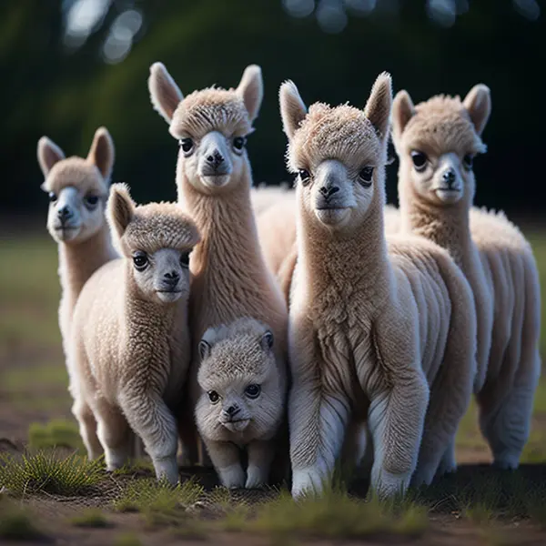 Cute Llama Alapa Farm Animal — Stock Photo, Image