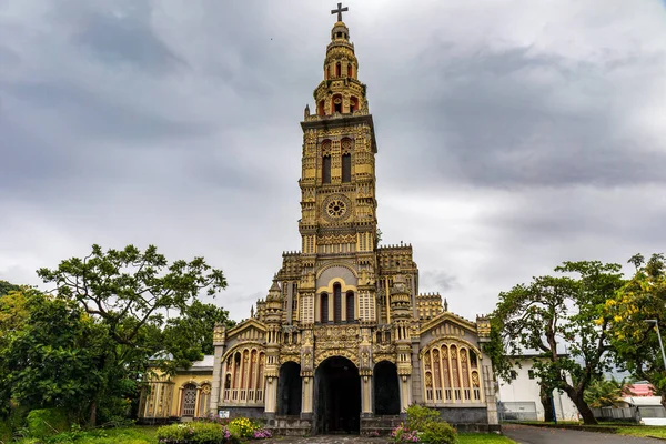 stock image Saint-Benoit, Reunion Island - Sainte-Anne church