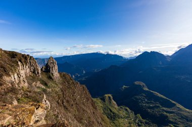 Mafate, Reunion Island - View to Mafate cirque from Maido point of view