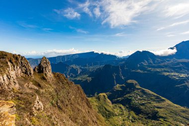Mafate, Reunion Island - View to Mafate cirque from Maido point of view