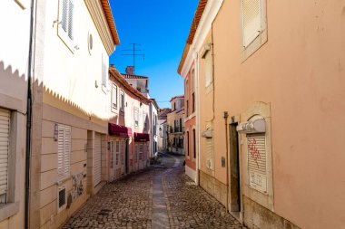Paved street, Cascais, Lisbon area, Portugal