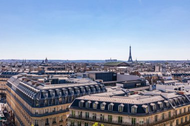 Paris Cityscape (Opera Mahallesi manzaralı), Eiffel towwer arka planda - Paris, Fransa