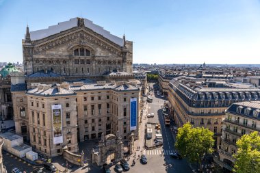 Paris Operası (Palais Garnier). Arka cephe manzarası Paris, Fransa