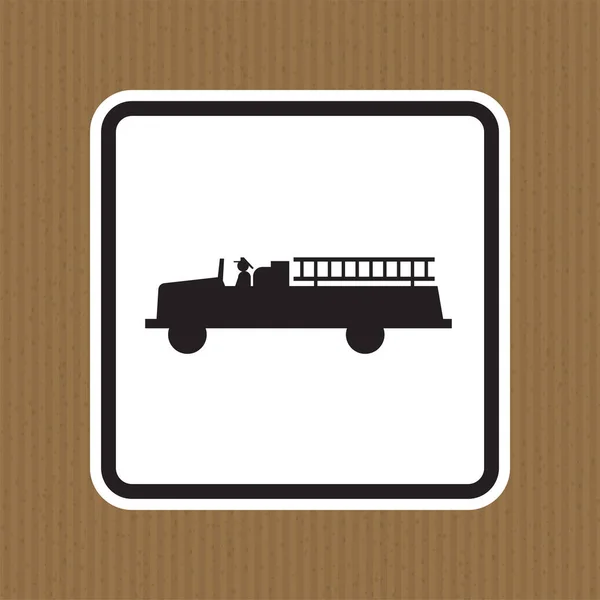 Знак Аварійного Транспортного Засобу Білому Тлі — стоковий вектор