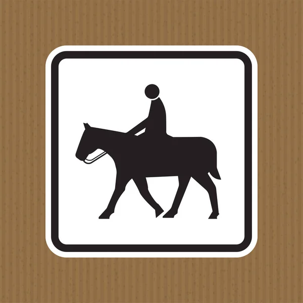 Symbol Konia Znak Białym Tle — Wektor stockowy