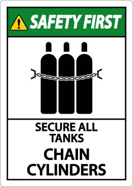 İlk Güvenlik İşareti Tüm Tankları, Zincir Silindirlerini Güvene Alın