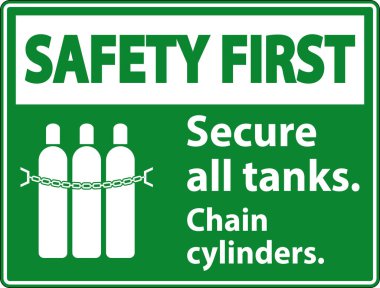 İlk Güvenlik İşareti Tüm Tankları, Zincir Silindirlerini Güvene Alın