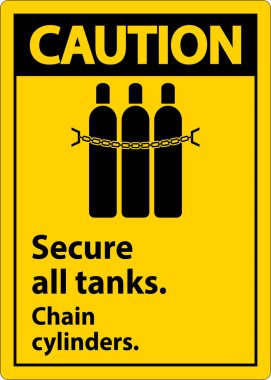 Dikkat İşareti Tüm Tankları, Zincir Silindirleri Güvene Alın