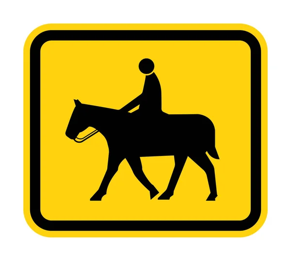 Pferdesymbol Zeichen Auf Weißem Hintergrund — Stockvektor
