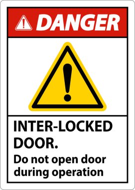 Tehlike işareti İşlem sırasında iç kilit kapıları açılmayacak.