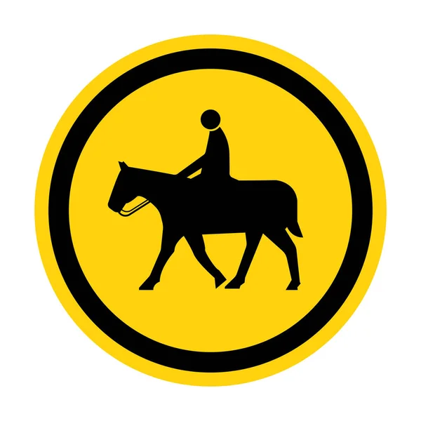 Символ Лошади Белом Фоне — стоковый вектор