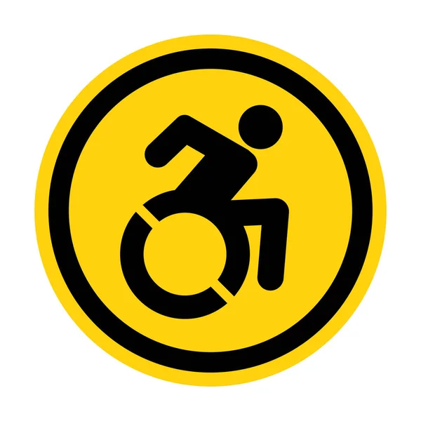 Accessible Parking Sign White Background — 스톡 벡터
