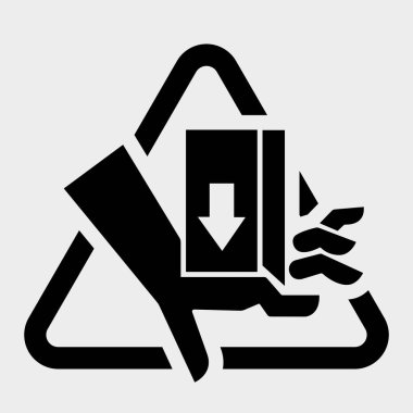 Sembol İşaretinden El Çarpması Gücü, Vektör İllüstrasyonu, Beyaz Arkaplan Etiketinde İzole EPS10