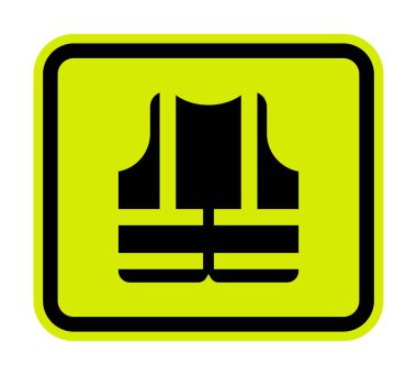 Beyaz Arkaplanda Vücut Koruma Gerekli İşaretler