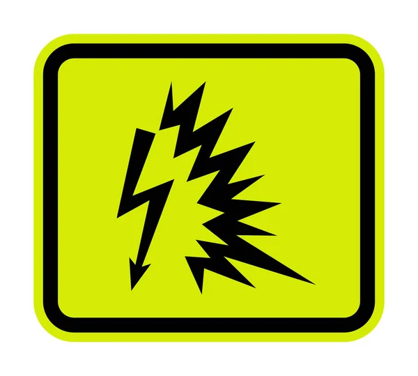 Znak Ostrzegawczy Arc Flash Symbol Białym Tle — Wektor stockowy