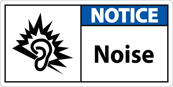 Notiz Noise Symbol Zeichen Auf Weißem Hintergrund — Stockvektor