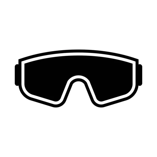 Augenschutz Erforderlich Zeichen Auf Weißem Hintergrund — Stockvektor