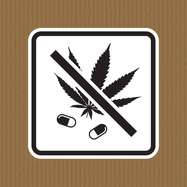 Символ Запрета Наркотиков — стоковый вектор