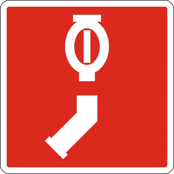 Signe Automatique Unique Connexion Arroseur — Image vectorielle