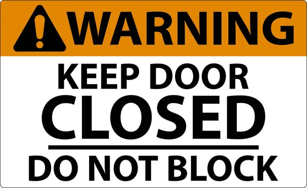 Uyarı Kapalı Kalın Blok Şareti Yok — Stok Vektör