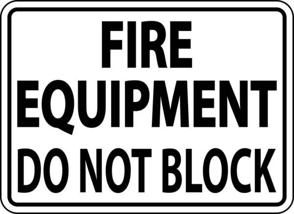 Équipement Incendie Bloquent Pas Connexion Sur Fond Blanc — Image vectorielle