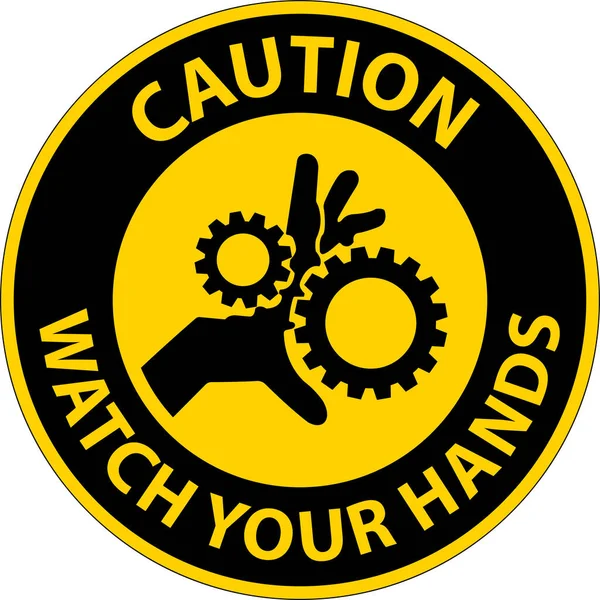 Vorsicht Mit Händen Und Fingern — Stockvektor