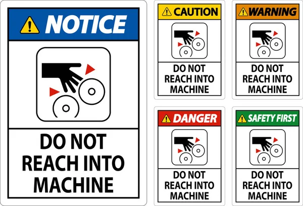Tehlike Şareti Makineye Erişilmesin — Stok Vektör